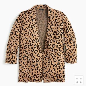 J. Crew Sophie sweater leopard print xxs